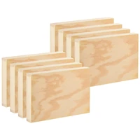 8 Pack: 12" Wooden Rectangular Plaque by Make Market®