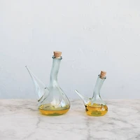 Hello Honey® Round Reclaimed Traditional Glass Wine Pitcher with Cork
