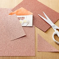 12 Packs: 24 ct. (288 total) Rose Gold Glitter 8.5" x 11" Cardstock Paper by Recollections™