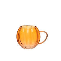 11.8oz. Orange Pumpkin Shape Glass Mug by Ashland®