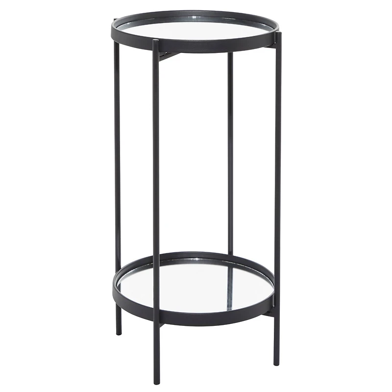 15" Black Contemporary Accent Table