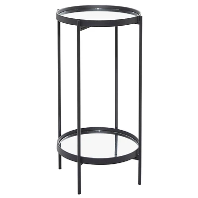 15" Black Contemporary Accent Table