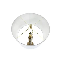 Hello Honey® 33" Metal Table Lamp with Glass Middle