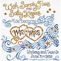Imaginating Salty Kisses Wedding Counted Cross Stitch Kit
