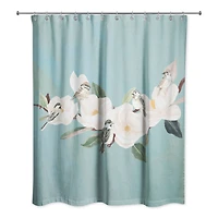 Birds and Magnolias 71" x 74" Shower Curtain