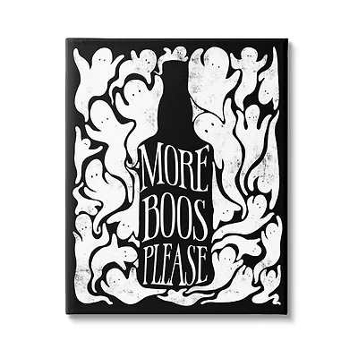 Stupell Industries More Boos Please Ghost Canvas Wall Art