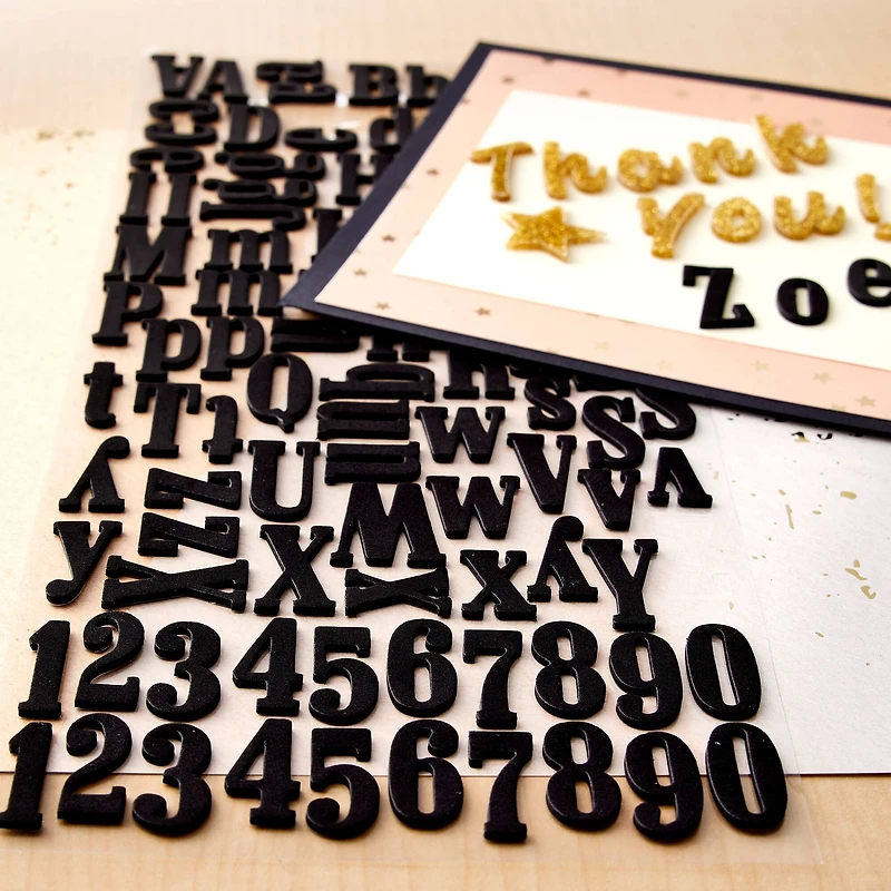 Black Foam Alphabet Stickers by Recollections™