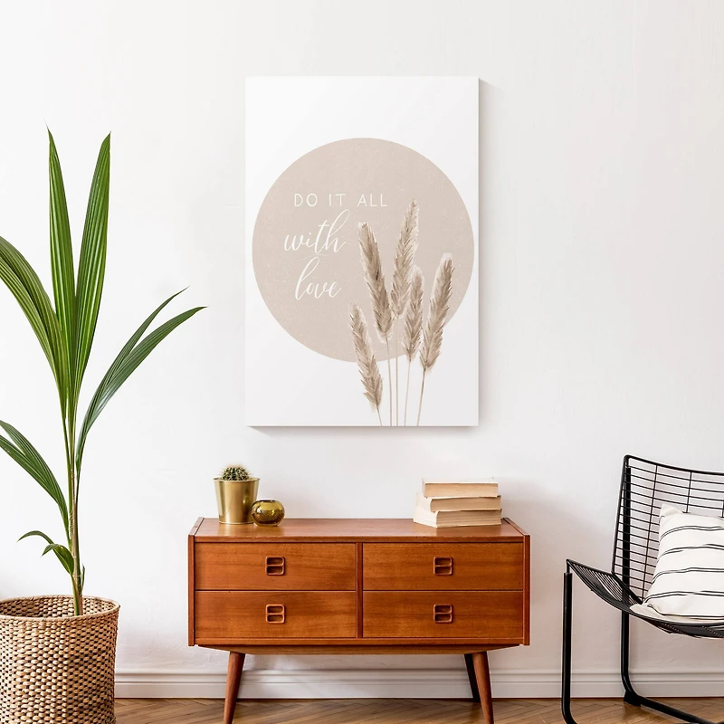 Do it All with Love Canvas Wall Art