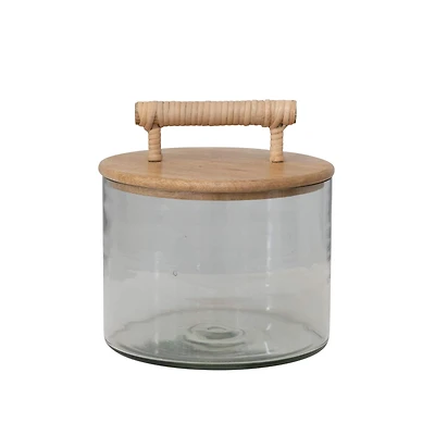 Hello Honey® 9" Glass Jar with Wooden Lid