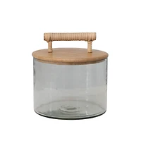 Hello Honey® 9" Glass Jar with Wooden Lid