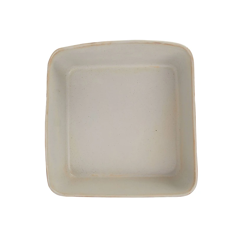 Hello Honey® 12" Ivory Reactive Glaze Rectangular Stoneware Planter