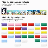Arteza® Kids Sea Life Clay By Numbers Kit, 56 pcs