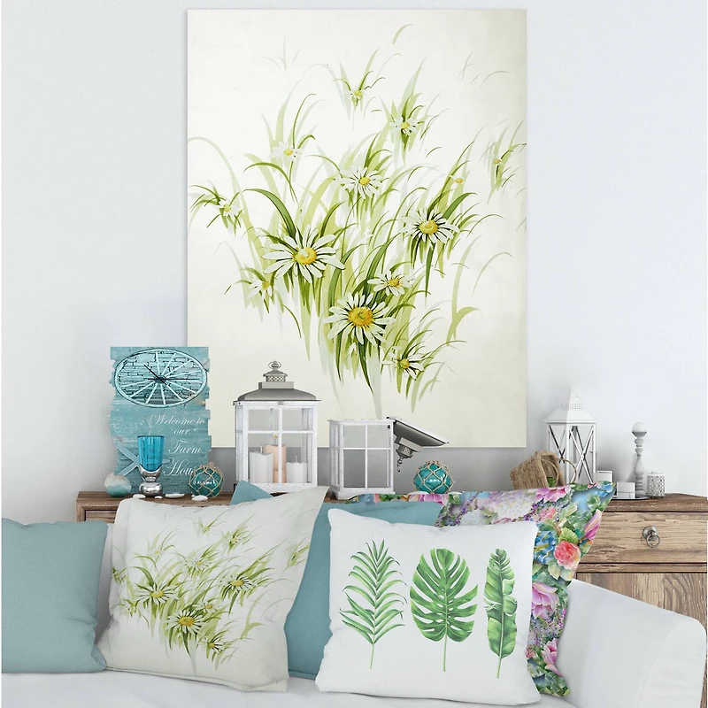 Designart - Retro Drawing of Flowers I