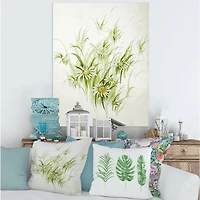 Designart - Retro Drawing of Flowers I