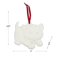 4" Kitten DIY Ceramic Ornament by Make Market®