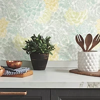 RoomMates Mr. Kate Succulent Plant Peel & Stick Wallpaper