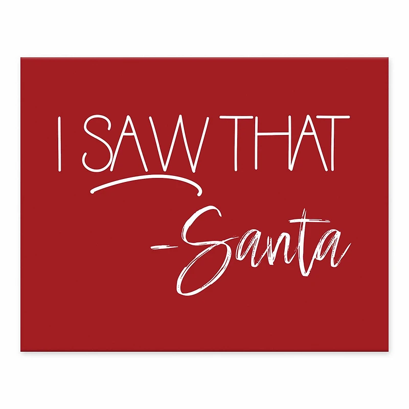Santa Saw That 10x8 Tabletop Canvas