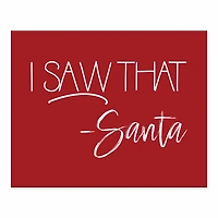 Santa Saw That 10x8 Tabletop Canvas