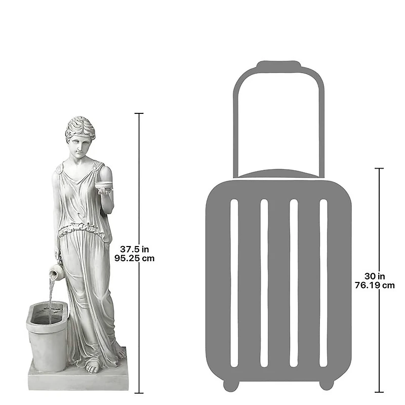 Hebe Goddess of Youth Garden Fountain