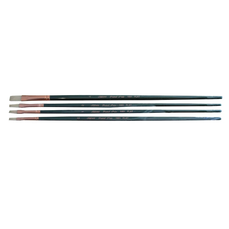 Silver Brush Limited Grand Prix® 4 Piece Small Flats Brush set