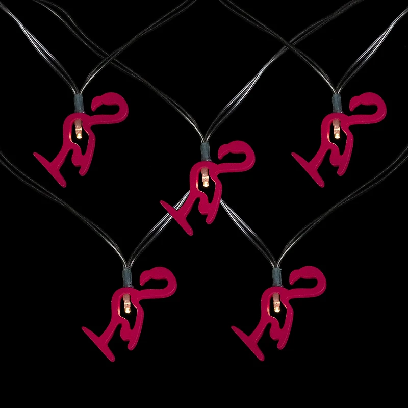 10ct. LED Pink Flamingo Fairy Lights Set
