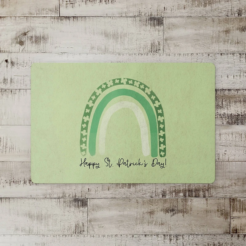 St. Patrick's Day Rainbow 18" x 27" Floor Mat