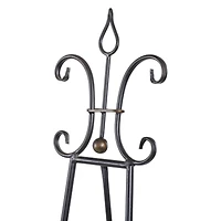 66'' Black Iron Traditional Easel
