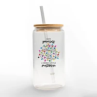 16oz. A Merry Little Meltdown Glass Can Tumbler