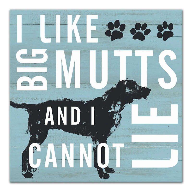 I Like Big Mutts Canvas Wall Art