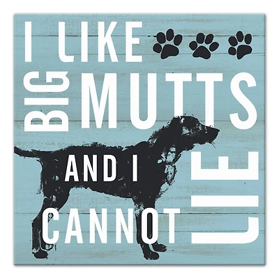 I Like Big Mutts Canvas Wall Art