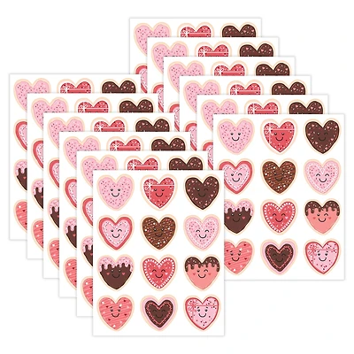 Teacher Created Resources® Frosted Heart Cookies Stickers, 72 Per Pack, 12 Packs total of 864