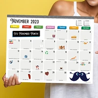 TF Publishing 2023 - 2024 Every Day's A Holiday Medium Desk Pad Monthly Blotter Calendar