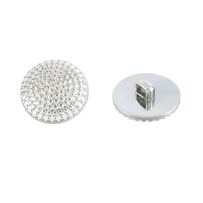 3/4" Silver Buttons, 2ct. by Loops & Threads®