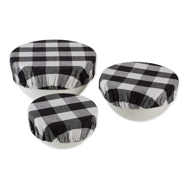DII® Assorted Buffalo Check Woven Dish Cover Set