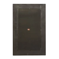 Black Wood Wall Mirror, 47" x 30"