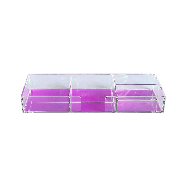 Iridescent 4-Compartment Acrylic Desk Organizer by Ashland®