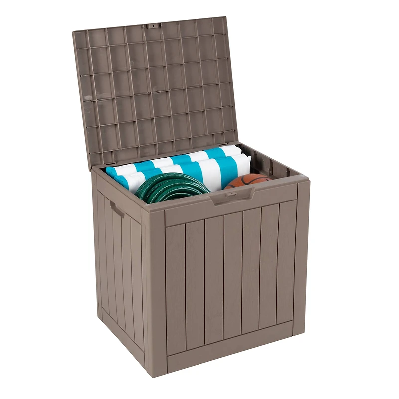 6 Pack: Honey Can Do 30gal. Brown Small Deck Outdoor Storage Box