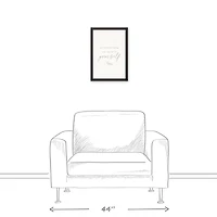 The Bravest is Yourself 12" x 18" Black Framed Canvas