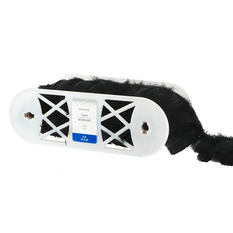 6" Natural Feather Trim by Celebrate It