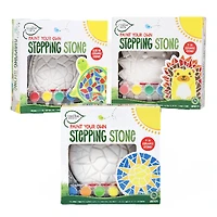 Creative Roots® Paint Your Own Stepping Stones Multipack with Turtle, Hedgehog & Sun Stepping Stones