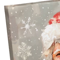 Happy Neutral Santa 24" x 24" Canvas Wall Art