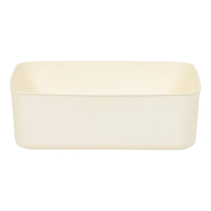 IRIS® Cream Nestable Storage Organizer Bins