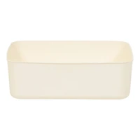 IRIS® Cream Nestable Storage Organizer Bins