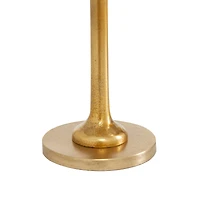 Set of 3 Gold Aluminum Glam Candle Holder, 4" x 5" x 10"