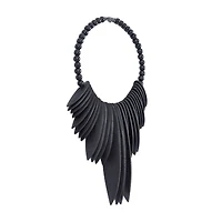 Black Wood Bohemian Wall Decor, 13" x 13" x 3"