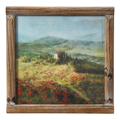 Hello Honey® Vintage Reproduction Landscape Print with Solid Wood Frame