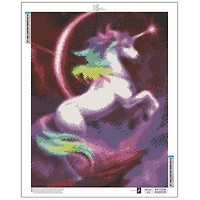 Sparkly Selections Rainbow Unicorn Diamond Art Kit, Round Diamonds