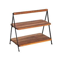  Hello Honey® 2 Tier Acacia Wood Stand