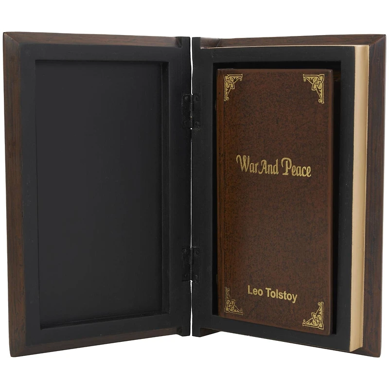 Brown War & Peace Storage Faux Book Box Set