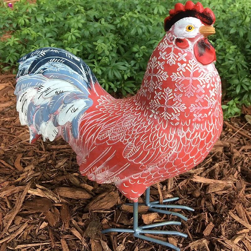 Santa's Workshop 10" Rhode Island Red Rooster